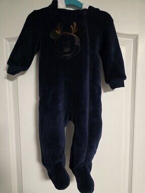 Disney Baby Winter Christmas Mickey Bunting Suit